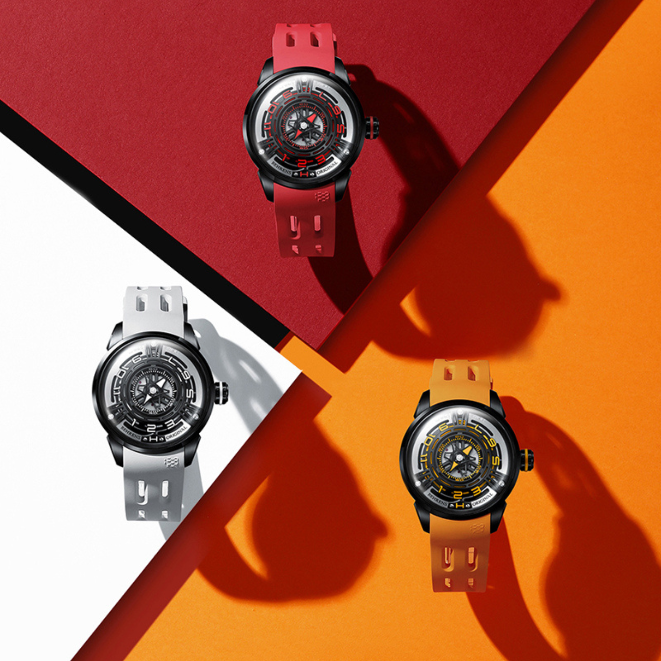 BEHRENS "STARSHIP" AUTOMATIC RED - Red Army Watches 