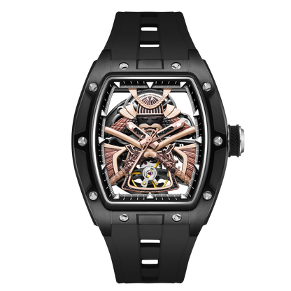 MINBER Automatic Skeleton Watch - Samurai - 9198-5