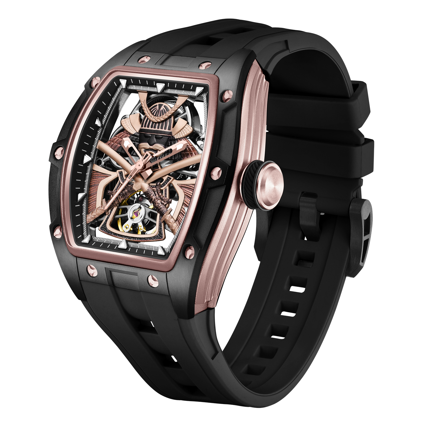 MINBER Automatic Skeleton Watch - Samurai - 9198-5