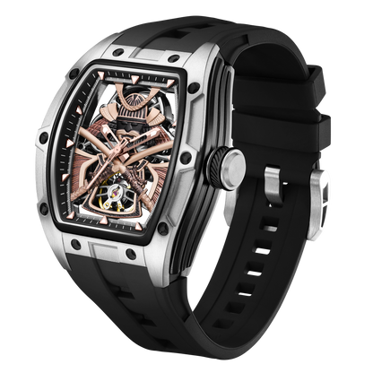MINBER Automatic Skeleton Watch - Samurai - 9198-5