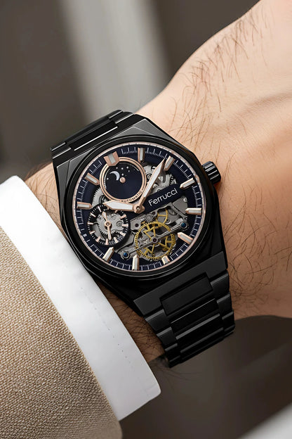 Ferrucci FR638169 Mechanical Watch, Stainless Steel.