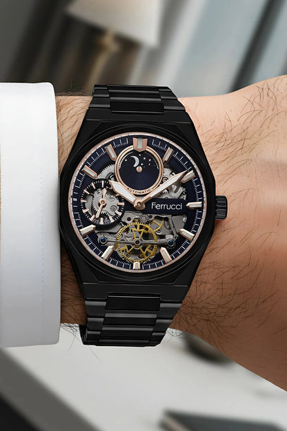 Ferrucci FR638169 Mechanical Watch, Stainless Steel.