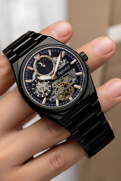Ferrucci FR638169 Mechanical Watch, Stainless Steel.