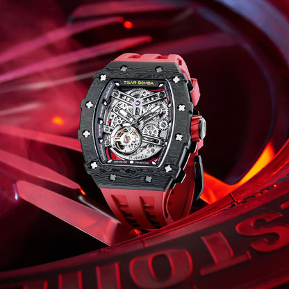 Luxury Carbon Fiber Automatic Watch: Durable, Stylish, Precise Self-Winding Timepiece