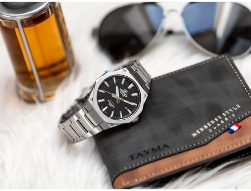Casio Edifice EFR-S108D-1AVUDF, Silver/Black, Bracelet|B093L8MX1Q