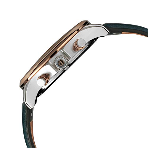 Titan Maritime Quartz Chronograph White Dial Green Leather Strap Chronograph Watch for Men - NT1830KL01|B07YPK5TZ5