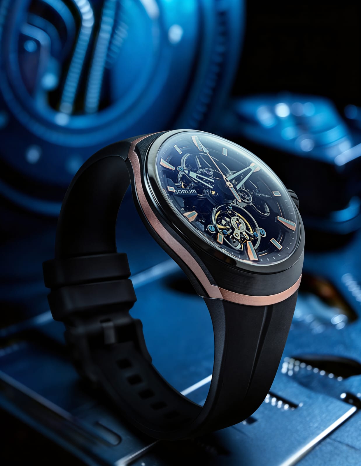 Qorum Equinox Men’s Automatic Skeleton Watch