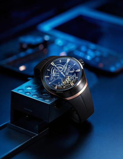 Qorum Equinox Men’s Automatic Skeleton Watch
