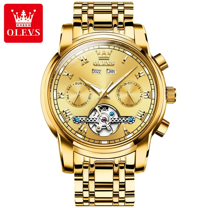 Olevs Men's Watch 6607 - Image 7