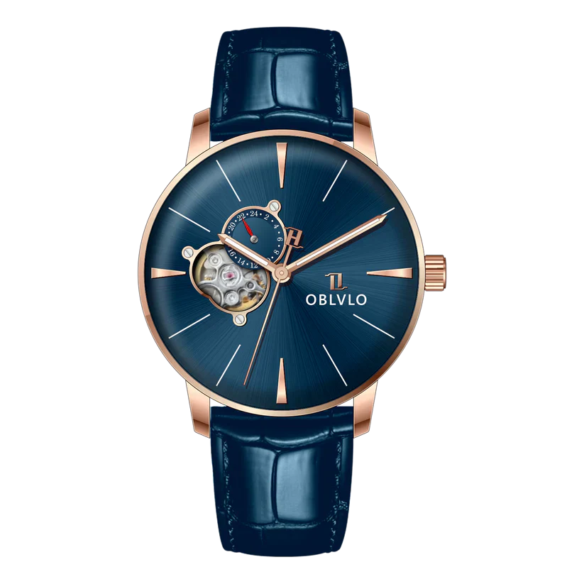 Automatic Victory Partial Skeleton Dial Dress Watch