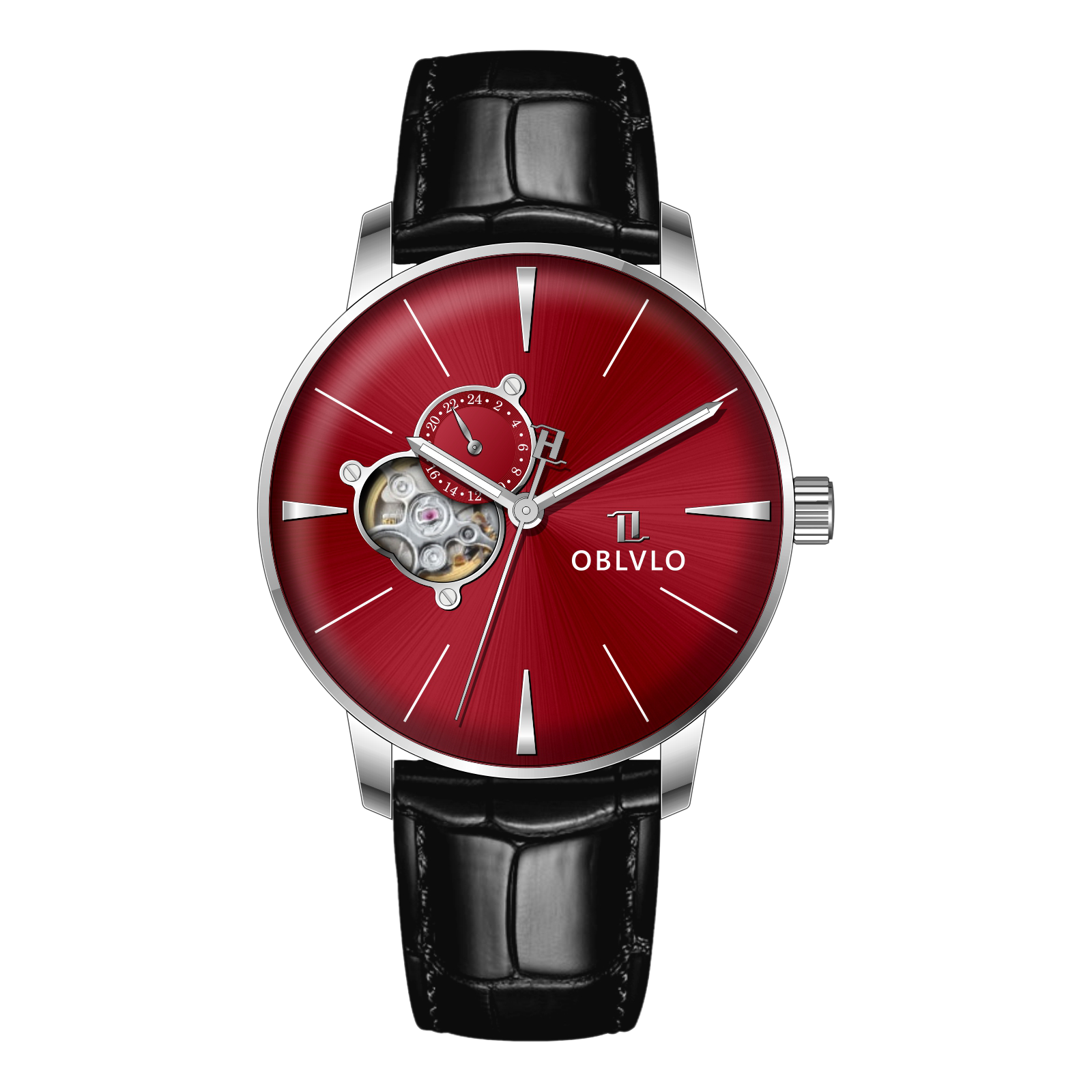 Automatic Victory Partial Skeleton Dial Dress Watch