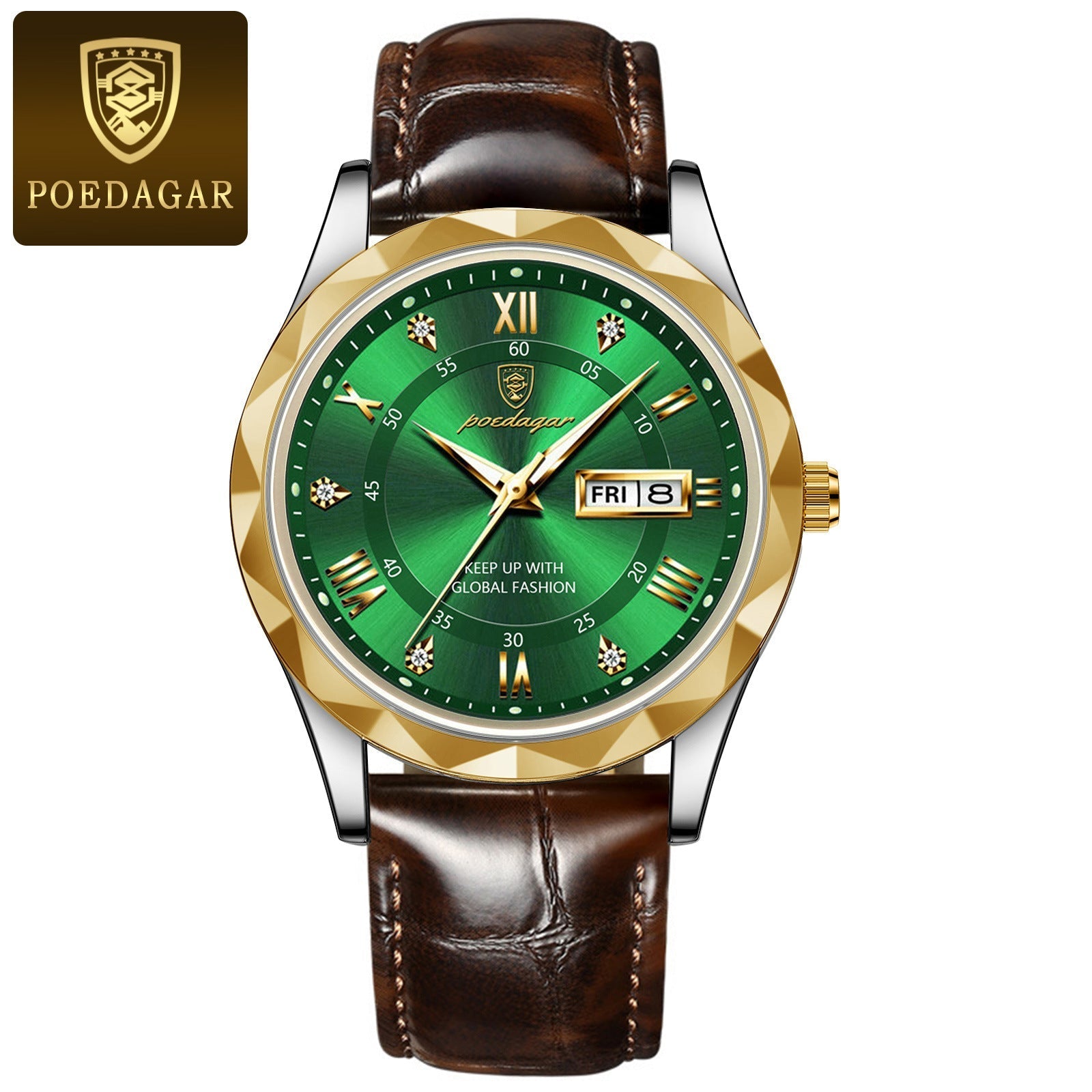 Men's Luxury Fashion Quartz Wrist Watch (Leather Belt)
