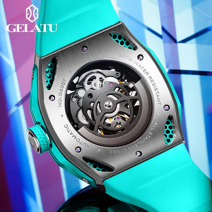 GELATU Watch 6007 Luxury Sports Waterproof Mechanical - Gelatu Watch