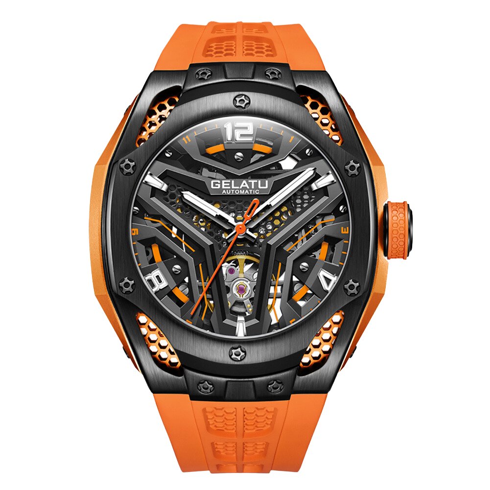 GELATU Watch 6007 Luxury Sports Waterproof Mechanical - Gelatu Watch