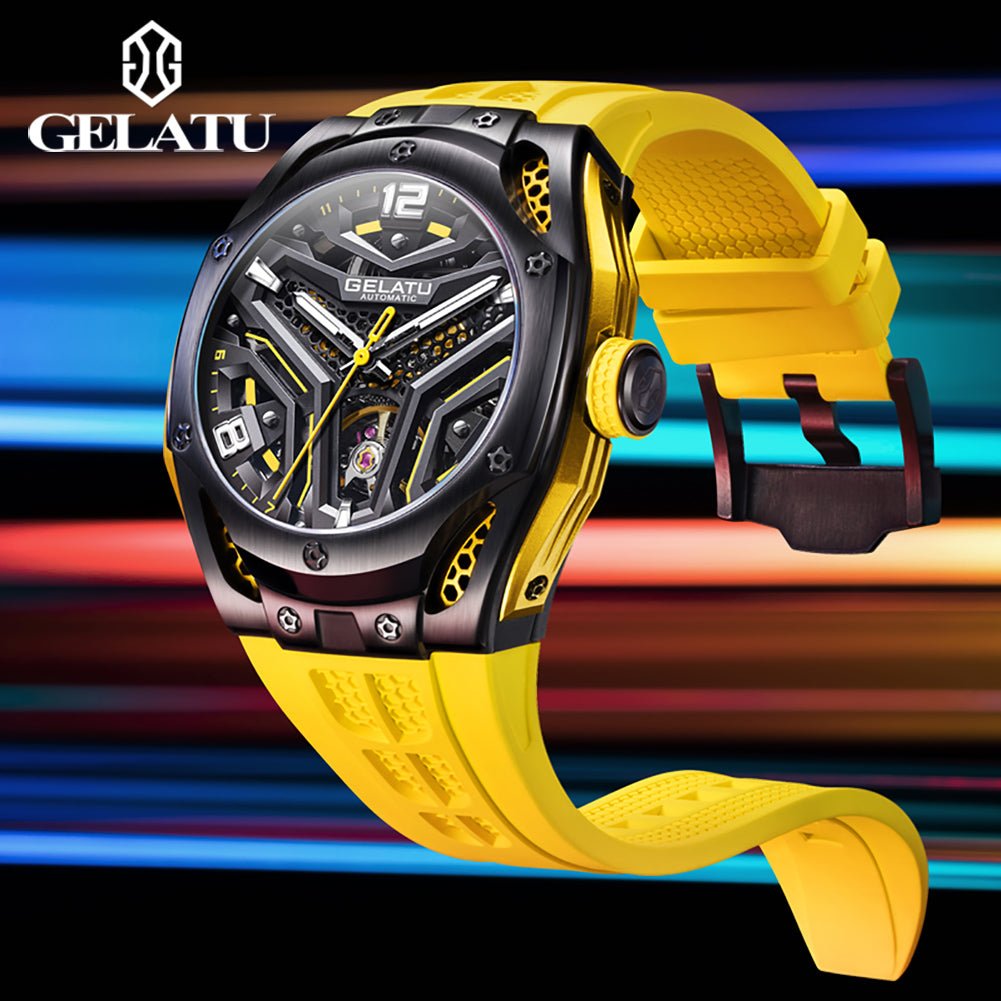 GELATU Watch 6007 Luxury Sports Waterproof Mechanical - Gelatu Watch