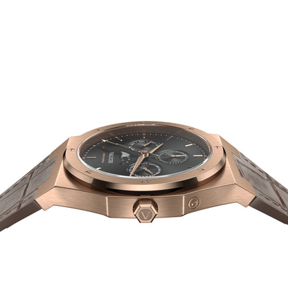 Rose Gold Black Leather Watch – Timeless Elegance, Everyday Confidence