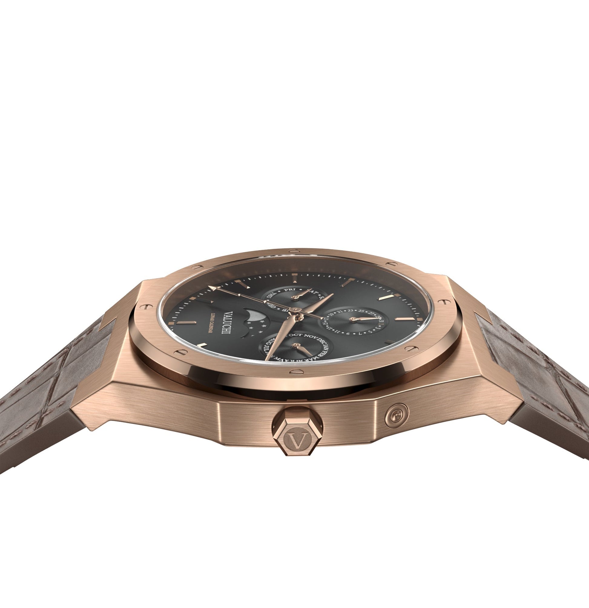 Rose Gold Black Leather Watch – Timeless Elegance, Everyday Confidence